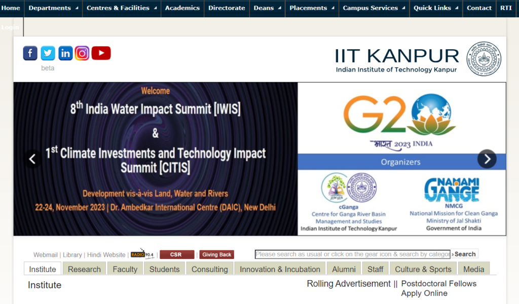 How To Apply Online For IIT Kanpur Jobs